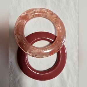 Set of Two Pink and Red Bangles